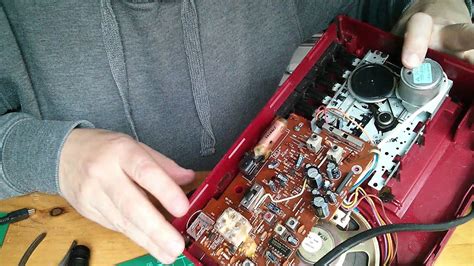 repairing a cassette player